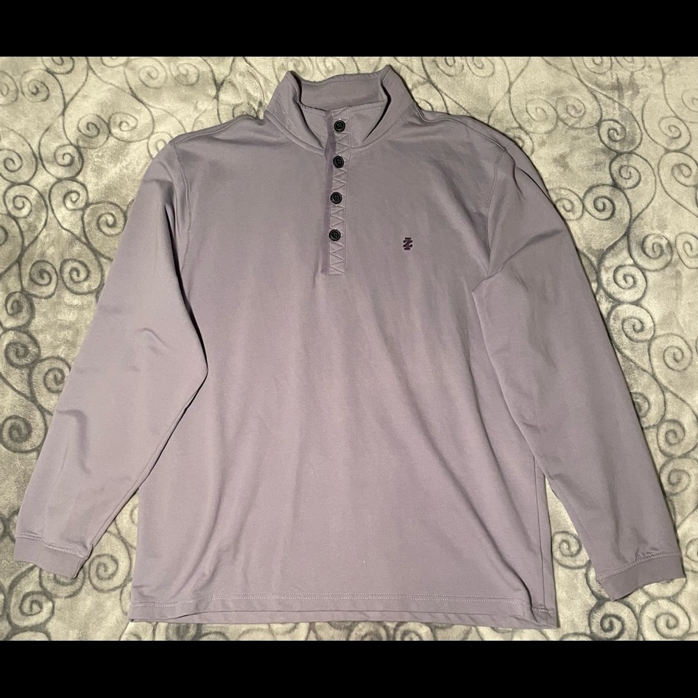 Izod Button Quarter Zip Long Sleeve!